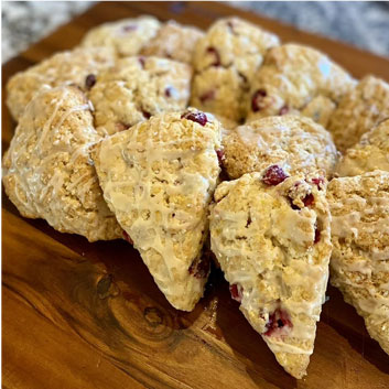 raspberry scones