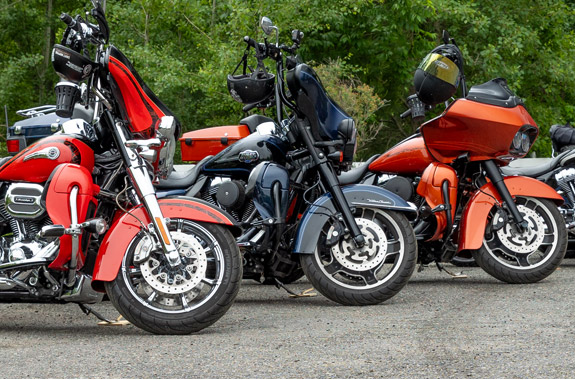 Motorcycle Runs at the Beef Barn in North Smithfield, RI