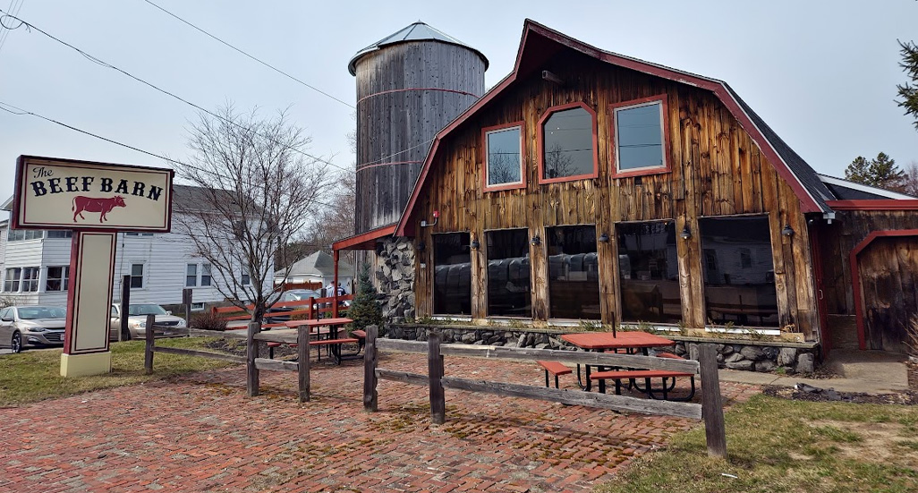 exterior photo of the Beef Barn in Bellingham, MA